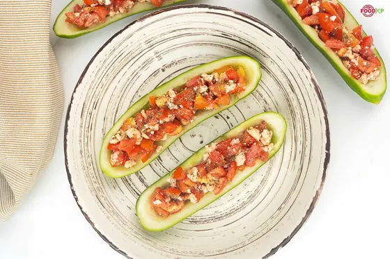 Cucumber Boats by Chef Jasbir Singh