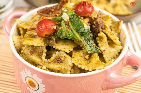 Sun-dried tomato pesto pasta by Chef Jasbir Singh